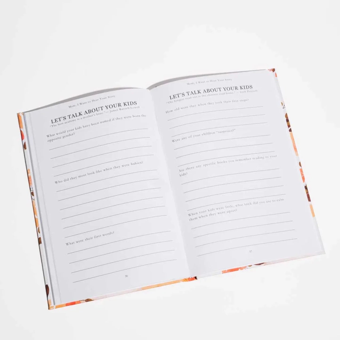 Mom, I Want to Hear Your Story: a Mother'S Guided Journal to Share Her Life & Her Love, (Paperback)