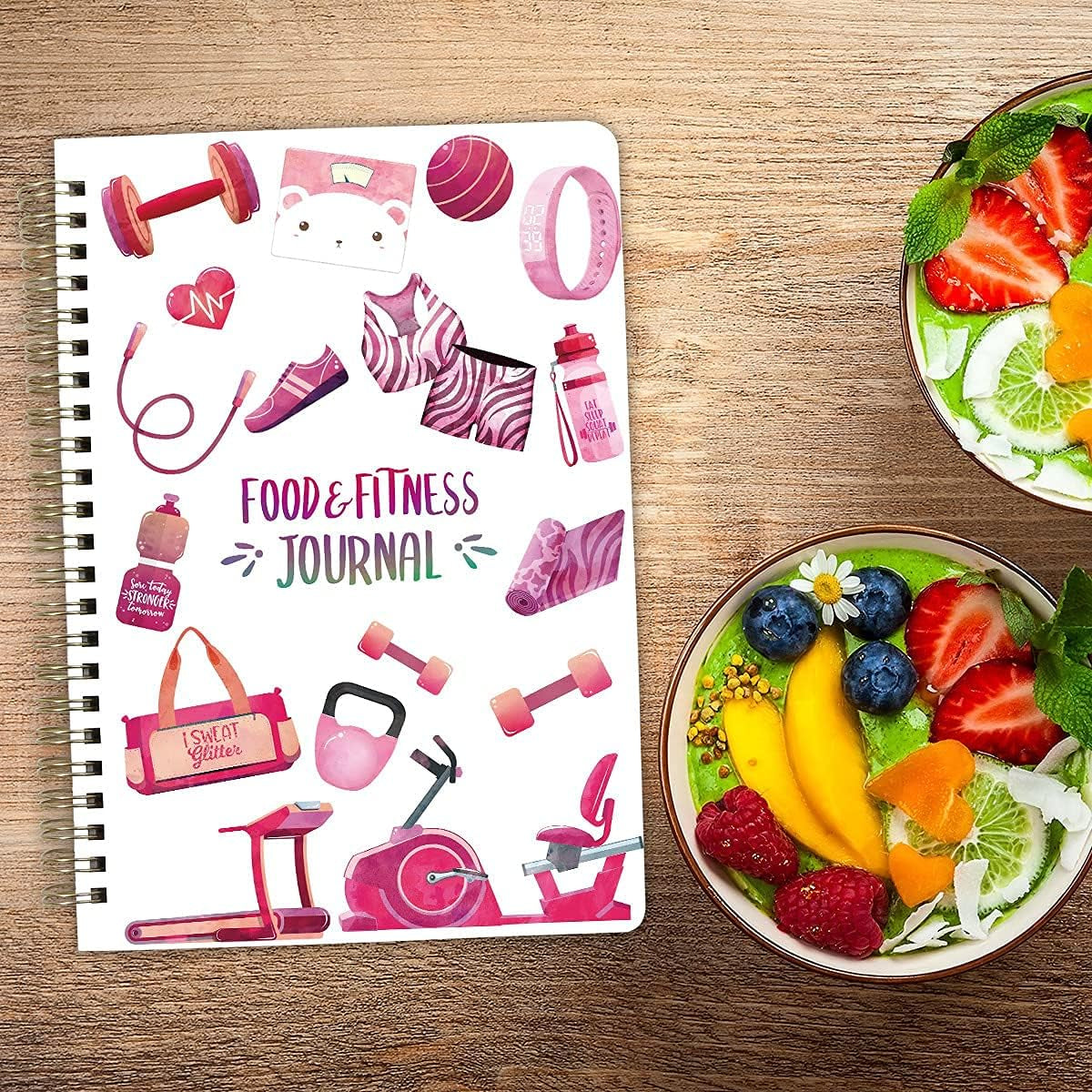 Food Journal Fitness Journal Weight Loss Journal Wellness Workout Log Diary Not