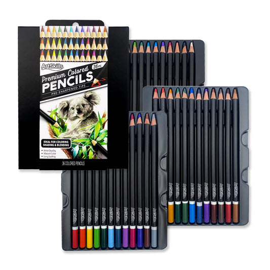 Colored Pencils for Adults Premium Artist Grade Colored Pencils for Drawing, Coloring & Sketching, 36-Count