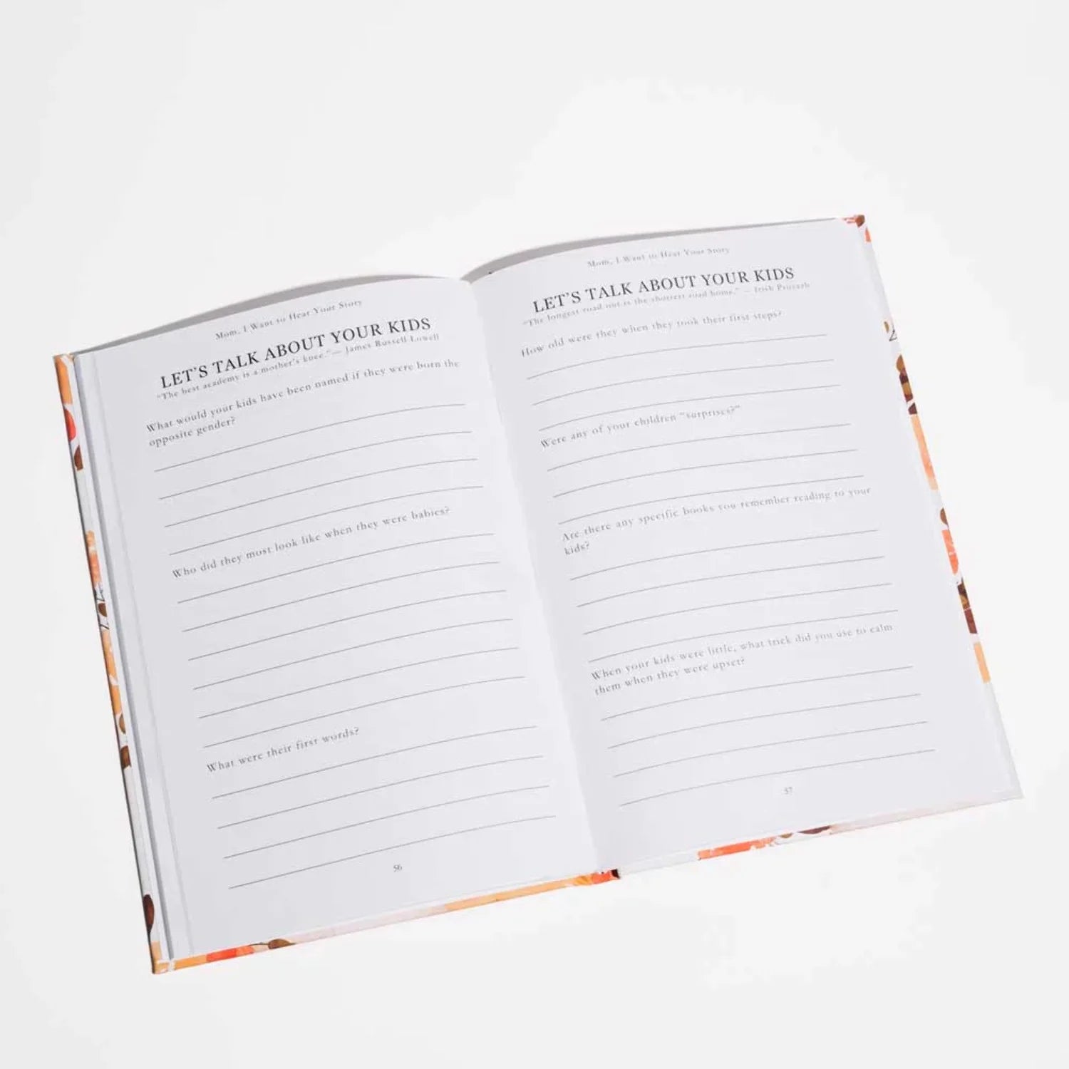 Mom, I Want to Hear Your Story: a Mother'S Guided Journal to Share Her Life & Her Love, (Paperback)
