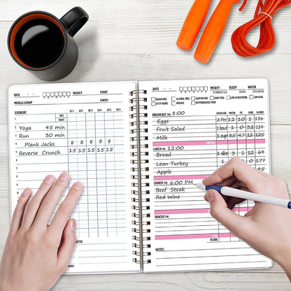 Food Journal Fitness Journal Weight Loss Journal Wellness Workout Log Diary Not